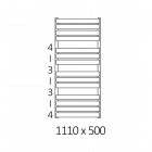 Terma Warp T grzejnik łazienkowy 110x50 cm biały mat WGWAT111050KJ16ZS