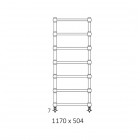 Terma Retro grzejnik łazienkowy 117x50,4 cm biały mat WGRE1117050KJ16SX