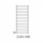 Terma Vivo grzejnik łazienkowy 115x50 cm czarny mat WGVOV115050K9M5ZS