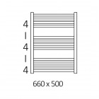 Terma Fiona grzejnik łazienkowy 66x50 cm biały mat WGFIN066050KJ16SX