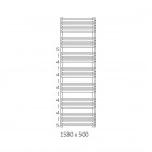 Terma Alex grzejnik łazienkowy 158x50 cm biały mat WGALE158050KJ16SX