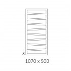 Terma Zigzag grzejnik łazienkowy 107x50 cm biały mat WGZIG107050KJ16ZS