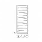 Terma Zigzag grzejnik łazienkowy 131x50 cm biały mat WGZIG131050KJ16ZS