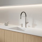 Omnires Modern Project dozownik mydła w płynie nikiel szczotkowany MP60723NI