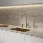 Omnires Modern Project dozownik mydła w płynie złoty szczotkowany MP60723GLB