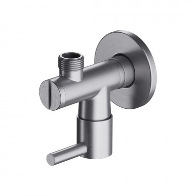 Omnires zawór ścienny kątowy nikiel szczotkowany 8857NI