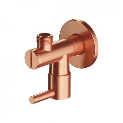 Omnires zawór ścienny kątowy miedź szczotkowana 8857CPB