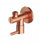 Omnires zawór ścienny kątowy miedź szczotkowana 8857CPB