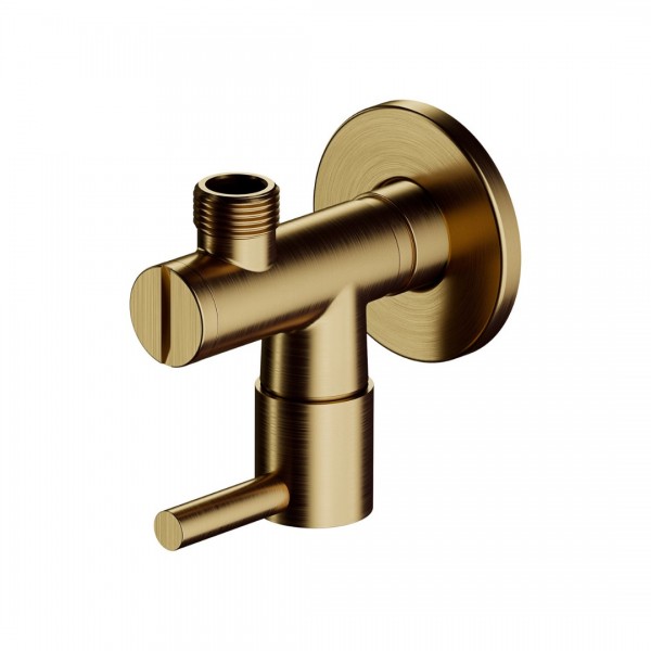 Omnires zawór ścienny kątowy brąz antyczny szczotkowany 8857BR