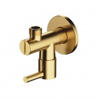 Omnires zawór ścienny kątowy mosiądz szczotkowany 8857BSB