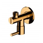 Omnires zawór ścienny kątowy złoty połysk 8857GL