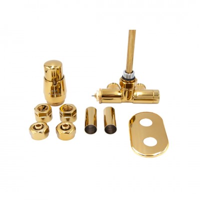 Vario Term Unico All in One zestaw zaworów termostatyczny złoty lewy AUGS0220CFK/L(PEX)