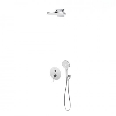 Oltens Rann zestaw prysznicowy podtynkowy deszczownica 32 cm chrom 36073100