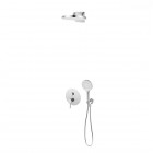 Oltens Rann zestaw prysznicowy podtynkowy deszczownica 32 cm chrom 36073100