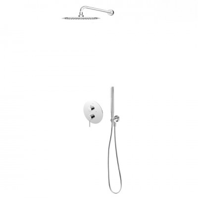 Oltens Rann zestaw prysznicowy podtynkowy deszczownica 26 cm chrom 36630100