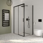 Oltens Benk grzejnik łazienkowy 115x50 cm czarny mat 55005300