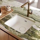 Deante Momi bateria kuchenna z wyciąganą wylewką brąz szczotkowany BKM_C73M