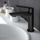 Vedo Desso Black bateria umywalkowa z korkiem klik klak czarny mat VBD4001/C/CZ