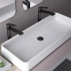 Vedo Desso Black bateria umywalkowa wysoka z korkiem klik klak czarny mat