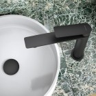 Vedo Desso Black bateria umywalkowa wysoka z korkiem klik klak czarny mat