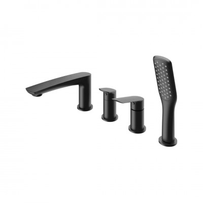 Vedo Desso Black bateria wannowa 4-otworowa czarny mat VBD4040/CZ