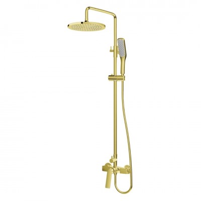 Vedo Desso Oro zestaw natryskowy deszczownica 25 cm złoty