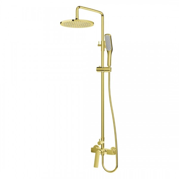 Vedo Desso Oro zestaw natryskowy deszczownica 25 cm złoty