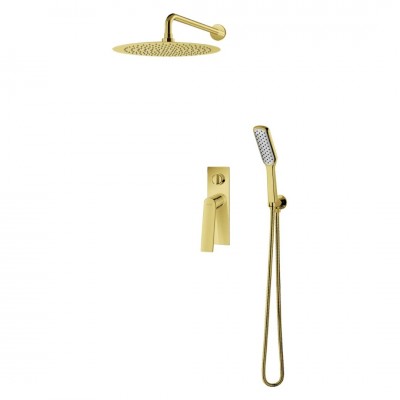 Vedo Desso Oro kompletny zestaw prysznicowy III deszczownica 30 cm złoty