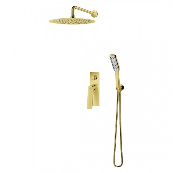 Vedo Desso Oro kompletny zestaw prysznicowy III deszczownica 30 cm złoty