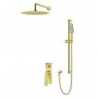 Vedo Desso Oro kompletny zestaw prysznicowy IV deszczownica 30 cm złoty
