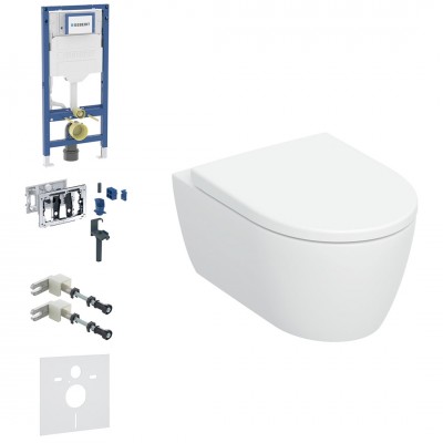 Geberit Duofix DuoFresh iCon zestaw WC podtynkowy 6w1 biały połysk 70112