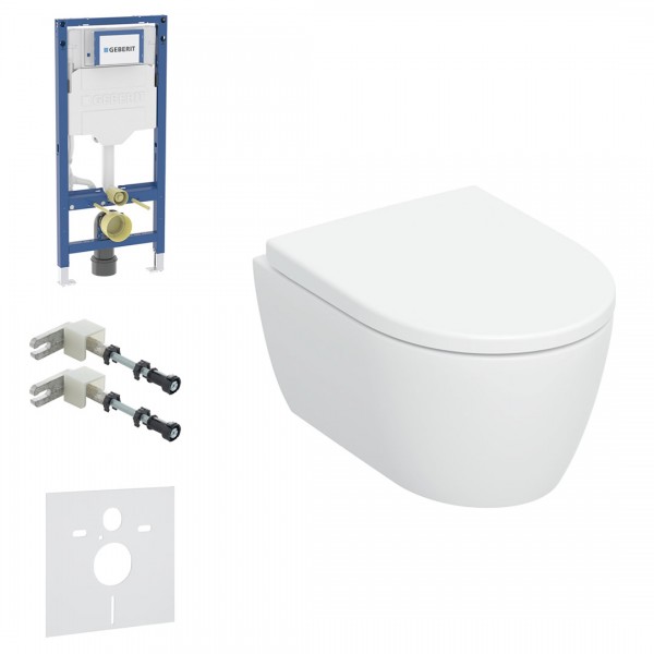 Geberit Duofix iCon zestaw WC podtynkowy 5w1 biały połysk 69589