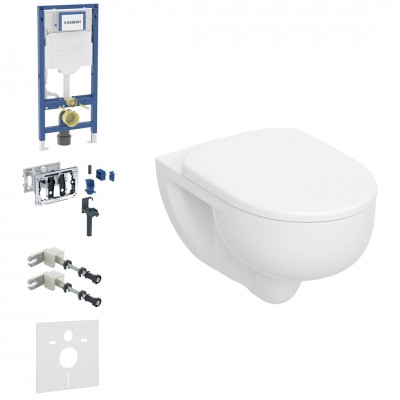 Geberit Duofix DuoFresh Selnova zestaw WC podtynkowy 6w1 biały połysk 68153