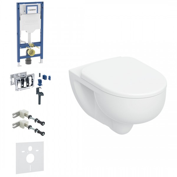 Geberit Duofix DuoFresh Selnova zestaw WC podtynkowy 6w1 biały połysk 68153