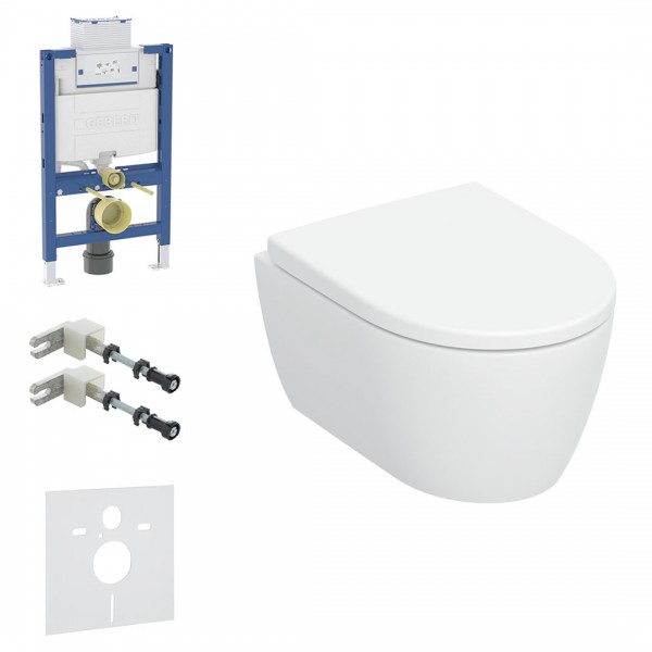 Geberit Omega iCon zestaw WC podtynkowy 5w1 biały połysk KeraTect 69593