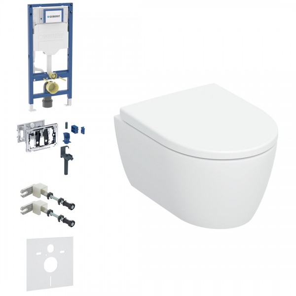 Geberit Duofix DuoFresh iCon zestaw WC podtynkowy 6w1 biały połysk 70113
