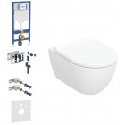 Geberit Duofix DuoFresh Acanto zestaw WC podtynkowy 6w1 biały połysk KeraTect 70124