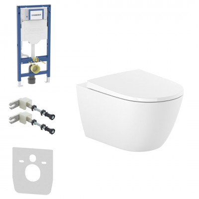 Geberit Duofix Ona zestaw WC podtynkowy 5w1 biały połysk 67362