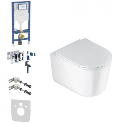 Geberit Duofix DuoFresh Jasmin zestaw WC podtynkowy 6w1 biały połysk 67173 Geberit Duofix DuoFresh Jasmin zestaw WC podtynkowy 6w1 biały połysk 67173