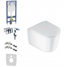Geberit Duofix DuoFresh Jasmin zestaw WC podtynkowy 6w1 biały połysk 67173