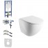 Geberit Duofix DuoFresh Ottawa Comfort zestaw WC podtynkowy 6w1 biały połysk 67879