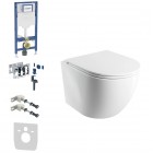 Geberit Duofix DuoFresh Ottawa zestaw WC podtynkowy 6w1 biały połysk 64182