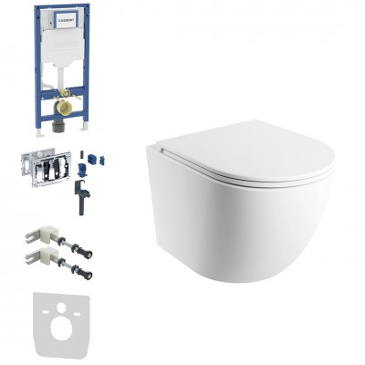 Geberit Duofix DuoFresh Ottawa zestaw WC podtynkowy 6w1 biały mat 64183