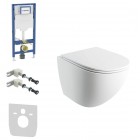 Geberit Duofix Ottawa Comfort zestaw WC podtynkowy 5w1 biały mat 67894