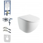 Geberit Duofix DuoFresh Ottawa Comfort zestaw WC podtynkowy 6w1 biały mat 67895
