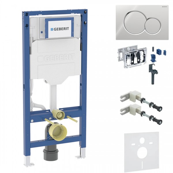 Geberit Duofix DuoFresh stelaż podtynkowy 5w1 kompletny gotowy do montażu przycisk Sigma01 chrom 46403