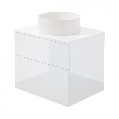 Deante Prizma umywalka z szafką 60 cm biały połysk SD6B6SAU4S