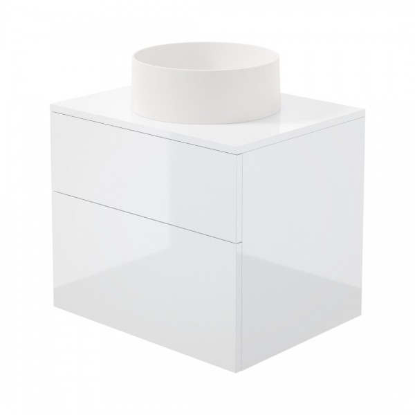 Deante Prizma umywalka z szafką 60 cm biały połysk SD6B6SAU4S