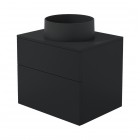 Deante Prizma umywalka z szafką 60 cm wiszącą czarny mat SDNB6SNU4S