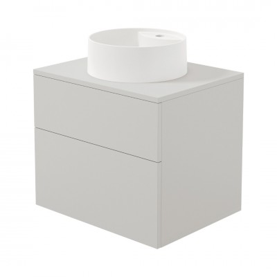 Deante Prizma umywalka z szafką 60 cm wiszącą kaszmir SDKB6SAU4B